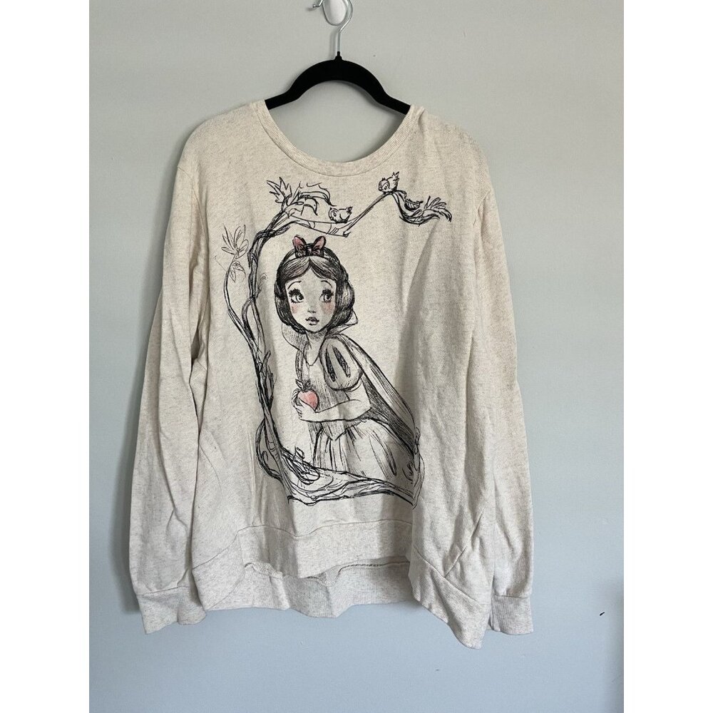 Disney Art of Snow White Screen Art Large Women's Sweatshirt Animation 2XL